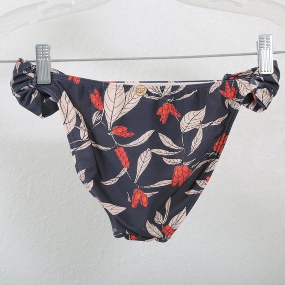 NWOT ViX‎ by Paula Hermanny Loop Bikini Bottom Retro Flower, Navy Pink  S - Picture 4 of 16
